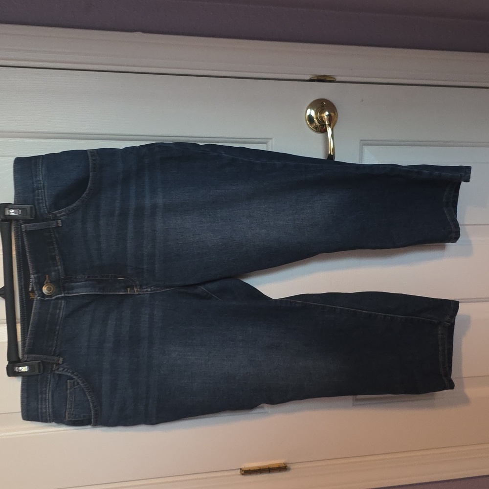 Lee Dark Blue Ankle Jeans